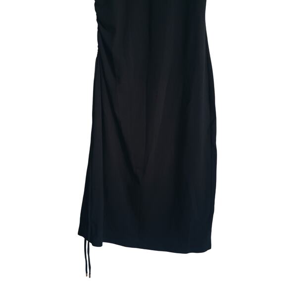 Theory Sleeveless Sheath Dress With Side Ruching Black Size P (0 US) - Picture 6 of 8